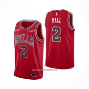 Camiseta Chicago Bulls Lonzo Ball #2 Icon 2021 Rojo