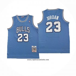 Camiseta Chicago Bulls Michael Jordan #23 Mitchell & Ness 1997-98 Azul1
