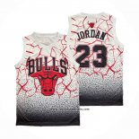 Camiseta Chicago Bulls Michael Jordan #23 Mitchell & Ness Blanco Rojo