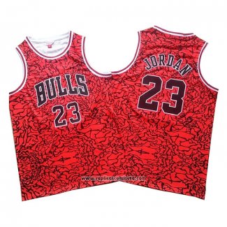 Camiseta Chicago Bulls Michael Jordan #23 Mitchell & Ness Rojo2