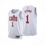 Camiseta Cleveland Cavaliers Max Strus NO 1 Association 2024-25 Blanco