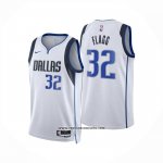 Camiseta Dallas Mavericks Cooper Flagg #32 Association 2025-26 Blanco