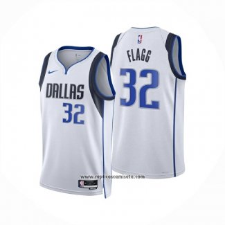 Camiseta Dallas Mavericks Cooper Flagg #32 Association 2025-26 Blanco
