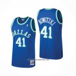 Camiseta Dallas Mavericks Dirk Nowitzki #41 Mitchell & Ness 1998-99 Azul