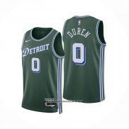 Camiseta Detroit Pistons Jalen Duren #0 Ciudad 2022-23 Verde