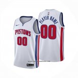 Camiseta Detroit Pistons Personalizada Association 2024-25 Blanco