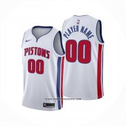 Camiseta Detroit Pistons Personalizada Association 2024-25 Blanco