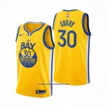 Camiseta Golden State Warriors Stephen Curry #30 Statement Oro