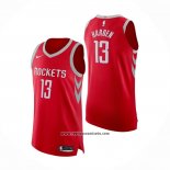 Camiseta Houston Rockets James Harden #13 Icon Autentico Rojo