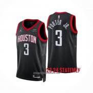 Camiseta Houston Rockets Kevin Porter Jr #3 Statement 2023-24 Negro