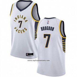 Camiseta Indiana Pacers Malcolm Brogdon #7 Association Blanco