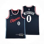 Camiseta Los Angeles Clippers Russell Westbrook #0 Icon 2024-25 Azul