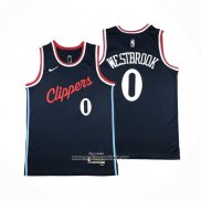Camiseta Los Angeles Clippers Russell Westbrook #0 Icon 2024-25 Azul
