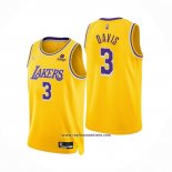 Camiseta Los Angeles Lakers Anthony Davis #3 75th Anniversary 2021-22 Amarillo