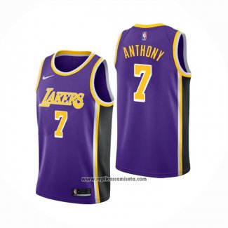 Camiseta Los Angeles Lakers Carmelo Anthony #7 Statement 2021 Violeta