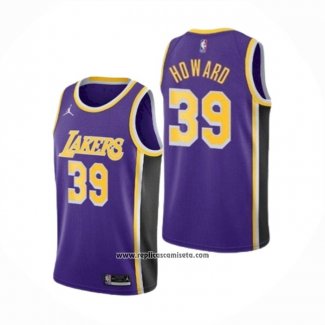 Camiseta Los Angeles Lakers Dwight Howard #39 Statement 2021-22 Violeta