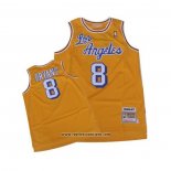 Camiseta Los Angeles Lakers Kobe Bryant #8 Mitchell & Ness 1996-97 Amarillo