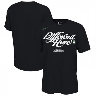 Camiseta Manga Corta Boston Celtics 2025 NBA Playoffs Negro