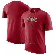 Camiseta Manga Corta Miami Heat Essential Ciudad Rojo