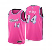 Camiseta Miami Heat Tyler Herro #14 Earned 2018-19 Rosa