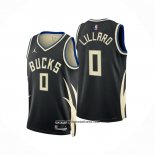 Camiseta Milwaukee Bucks Damian Lillard #0 Statement 2022-23 Negro