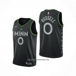 Camiseta Minnesota Timberwolves D'angelo Russell #0 Ciudad 2020-21 Negro