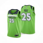 Camiseta Minnesota Timberwolves Derrick Rose #25 Statement 2020-21 Verde