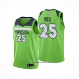 Camiseta Minnesota Timberwolves Derrick Rose #25 Statement 2020-21 Verde
