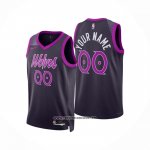 Camiseta Minnesota Timberwolves Personalizada Ciudad 2025-26 Negro