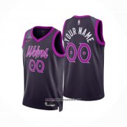 Camiseta Minnesota Timberwolves Personalizada Ciudad 2025-26 Negro