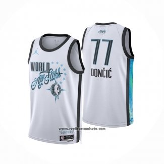 Camiseta NBA All Star 2026 Luka Doncic NO 77 Blanco