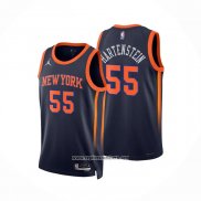 Camiseta New York Knicks Isaiah Hartenstein #55 Statement 2022-23 Negro