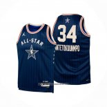 Camiseta Nino All Star 2024 Milwaukee Bucks Giannis Antetokounmpo #34 Azul