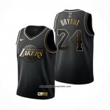 Camiseta Nino Golden Edition Los Angeles Lakers Kobe Bryant #24 Negro