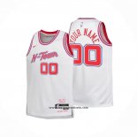 Camiseta Nino Houston Rockets Personalizada Ciudad 2025-26 Blanco