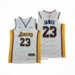Camiseta Nino Los Angeles Lakers LeBron James NO 23 Association Blanco