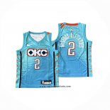 Camiseta Nino Oklahoma City Thunder Shai Gilgeous Alexander #2 Ciudad 2018-19 Azul
