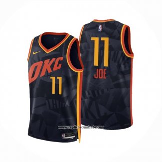 Camiseta Oklahoma City Thunder Isaiah Joe #11 Ciudad 2023-24 Negro