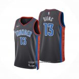 Camiseta Oklahoma City Thunder Ousmane Dieng #13 Ciudad 2022-23 Gris