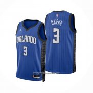 Camiseta Orlando Magic Chuma Okeke #3 Statement 2022-23 Azul