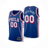 Camiseta Philadelphia 76ers Personalizada Icon 2024-25 Azul