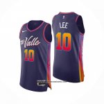Camiseta Phoenix Suns Damion Lee #10 Ciudad Autentico 2023-24 Violeta