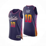 Camiseta Phoenix Suns Damion Lee #10 Ciudad Autentico 2023-24 Violeta