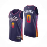 Camiseta Phoenix Suns Jordan Goodwin #0 Ciudad Autentico 2023-24 Violeta