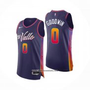 Camiseta Phoenix Suns Jordan Goodwin #0 Ciudad Autentico 2023-24 Violeta