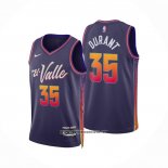 Camiseta Phoenix Suns Kevin Durant #35 Ciudad 2023-24 Violeta