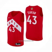 Camiseta Toronto-Raptors Pascal Siakam #43 Earned Rojo