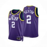 Camiseta Utah Jazz Collin Sexton #2 Classic 2023-24 Violeta
