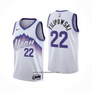 Camiseta Utah Jazz Darryn Peterson NO 22 Association 2025-26 Blanco