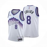 Camiseta Utah Jazz Isaiah Collier NO 8 Association 2025-26 Blanco